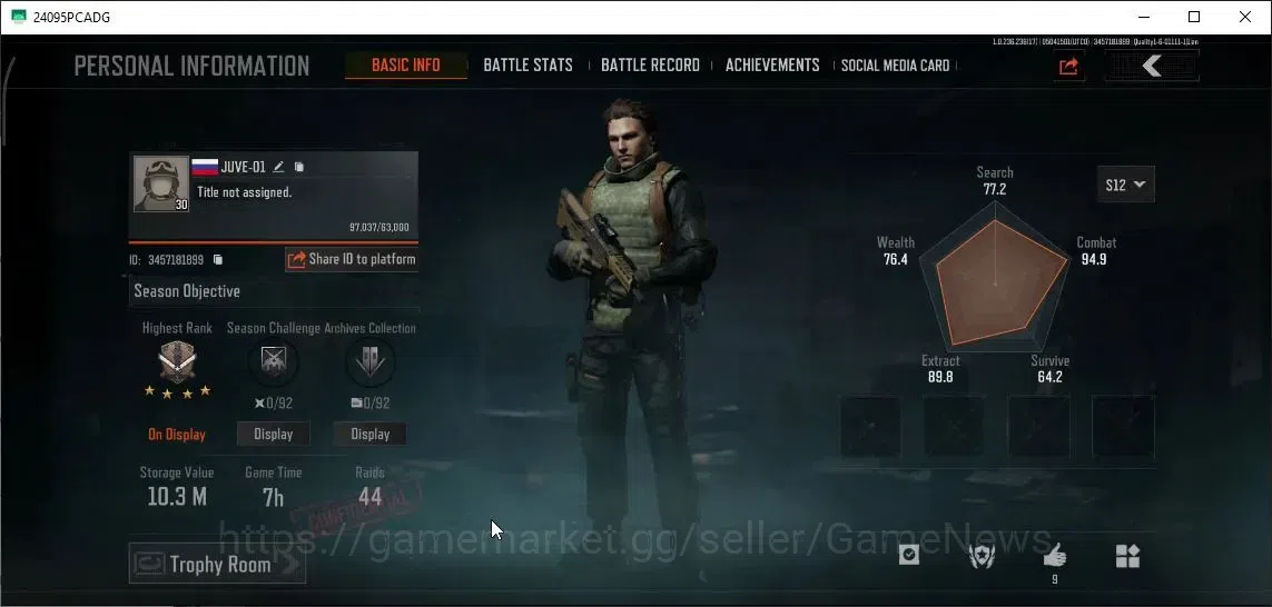 Arena Breakout Accounts MOBILE Lv30|SV 10,3M|CV 10M|Abomi.Vector 9,ET AK-7 image 2