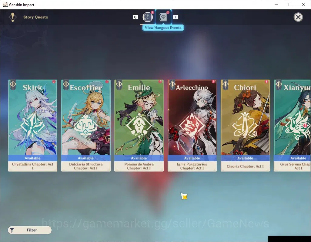 Genshin Impact Accounts Others ASIA|AR 51|2 Limited+3 (5*Weapon)|(Arlecchino,Lyney)Sign|Standart Dehya|Male MC|Check 19