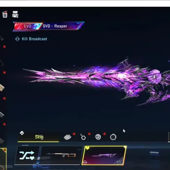 Blood Strike Accounts Collab Skin Asia|EVO SVD Reaper Lv2+Eternal M700-Seraph Lv2+Collabs AOT M4A1-Bof,Enzo-kraken|8