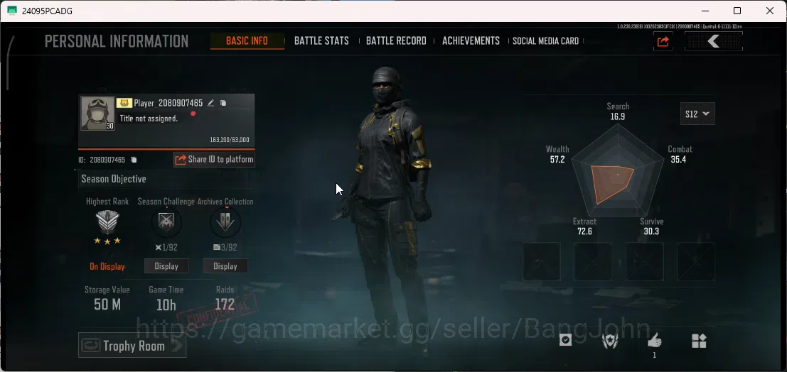 Arena Breakout Accounts Mobile|Lvl 30|SV 50M|CV 10M|CN On 2*|7 WP Epic Ski image 2