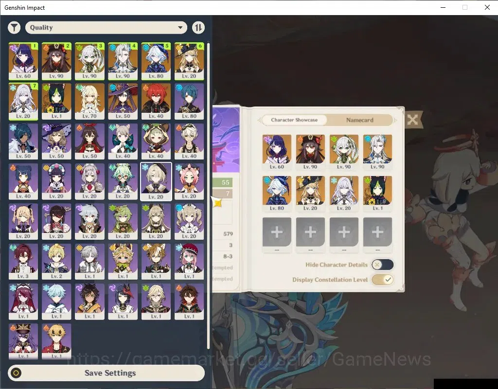 Genshin Impact Accounts End Game Asia | AR 55| 7 Limited+3(*5Wep)|[Trio Archons],[Neuvilette,Hutao]+Sign,Skirk|Mc Female|All 2
