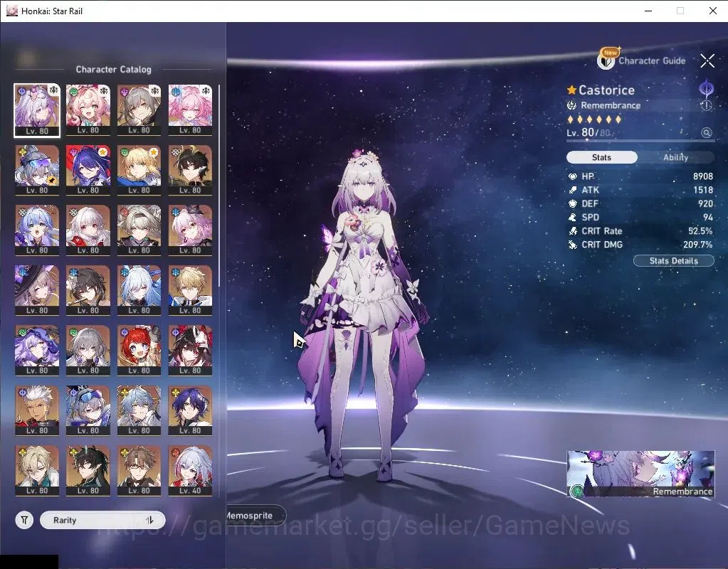 Honkai Star Rail Accounts Asia|Free GI|TL 70|26 Limited|Casto PremTeam|(Cast image 4