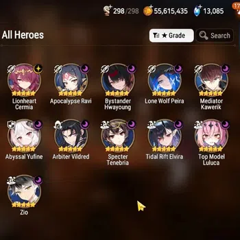 Epic Seven Accounts High-End GLOBAL Verif|11ML(TR Elvira,ByHwayung,ZIO,Etc)+Aube,Aubade,Ab Fumyr,Setsuka,Rinak,Etc|511