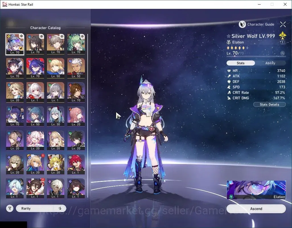 Honkai Star Rail Accounts Asia|TL 55|7 Limited|[SW Lv.999,Saber]+Sign,Hysile image 5