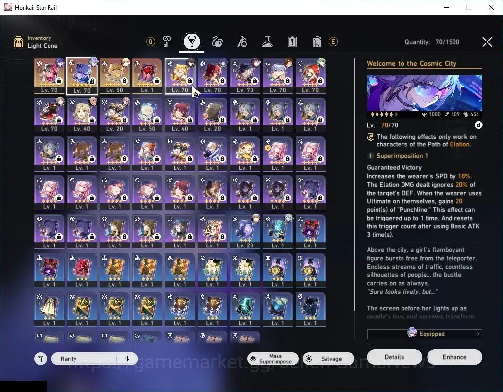 Honkai Star Rail Accounts Asia|TL 55|7 Limited|[SW Lv.999,Saber]+Sign,Hysile image 6