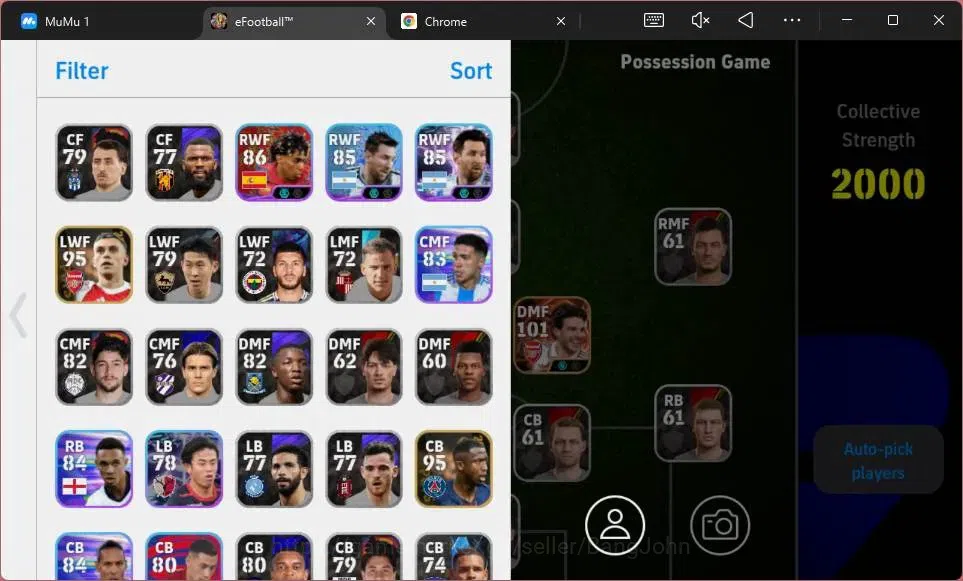 eFootball Accounts Mobile|PW 2000| Starter |Bigtime Declan Rice|Epic  image 2