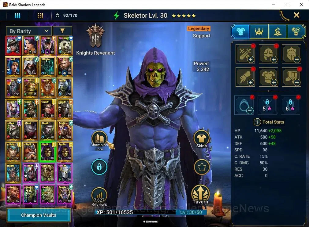 Raid: Shadow Legends Accounts Lv46 1M Power|1 Mythic[Nais]+24 Legend(Minaya,Alic image 11