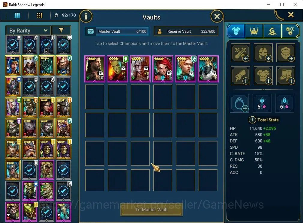 Raid: Shadow Legends Accounts Lv46 1M Power|1 Mythic[Nais]+24 Legend(Minaya,Alic image 12