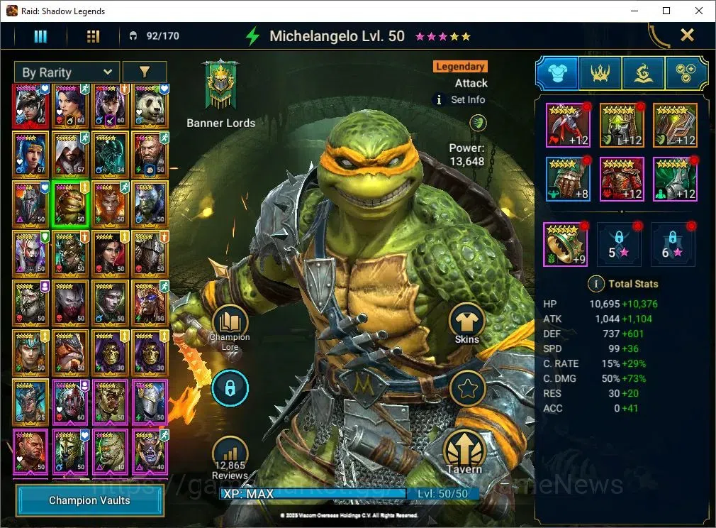 Raid: Shadow Legends Accounts Lv46 1M Power|1 Mythic[Nais]+24 Legend(Minaya,Alic image 9
