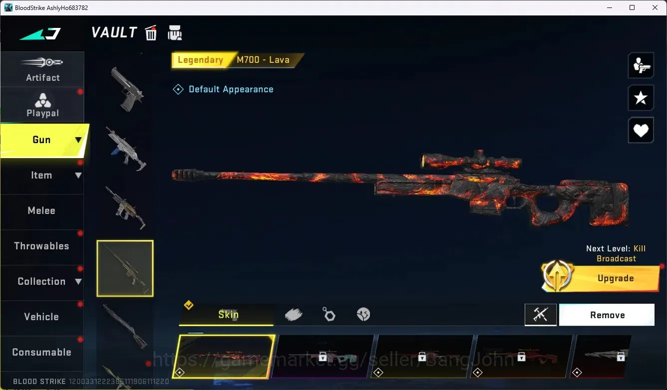Blood Strike Accounts ASIA|Collab Gun MCX - EVA-00|1 Legend Gun|Collab E image 2