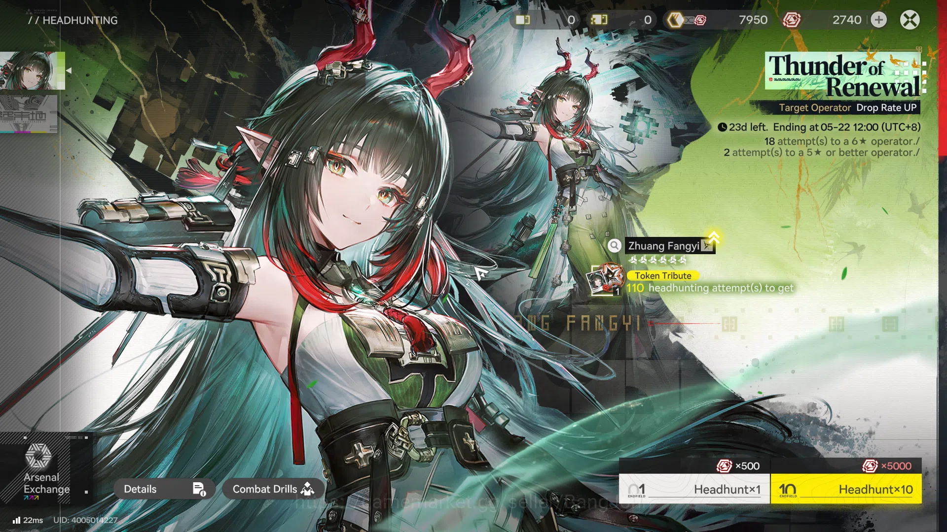 Arknights: Endfield Accounts ASIA|1Limit+1Sign|FangyiSign,Lifeng,Ember,Ardelia, image 5