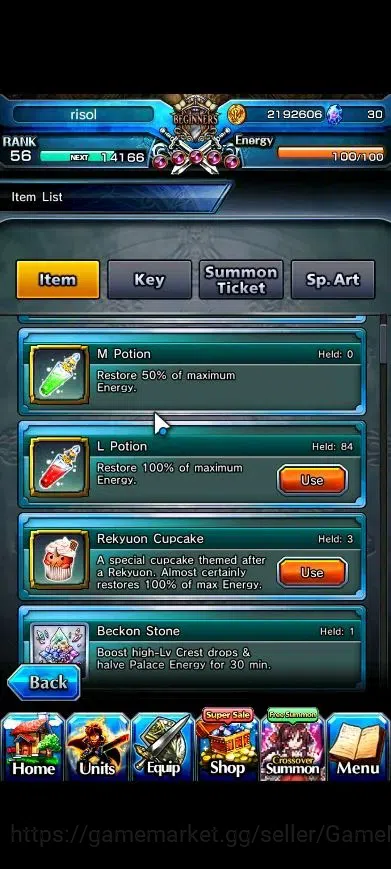 Grand Summoners Accounts Global|Rank 56|2 Ascend+1 TW|Reimu Harukei+TW,Seli image 2
