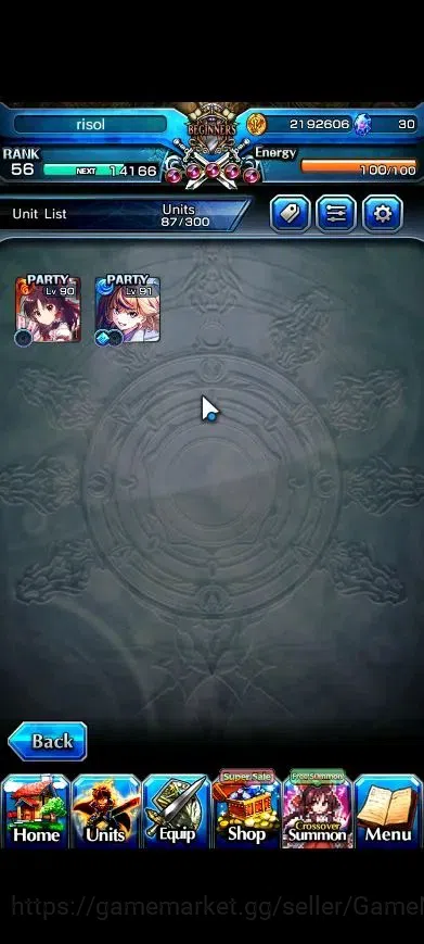 Grand Summoners Accounts Global|Rank 56|2 Ascend+1 TW|Reimu Harukei+TW,Seli image 4