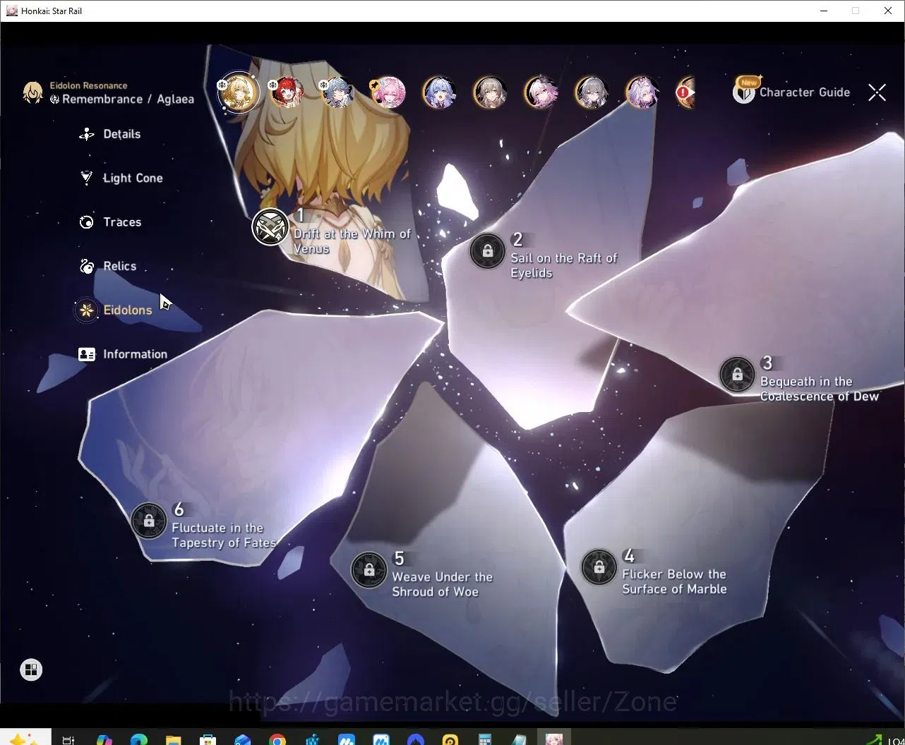 Honkai Star Rail Accounts EU server |TL70|10 Limited|E1 Char|Aglaea+Sign|Tri image 12