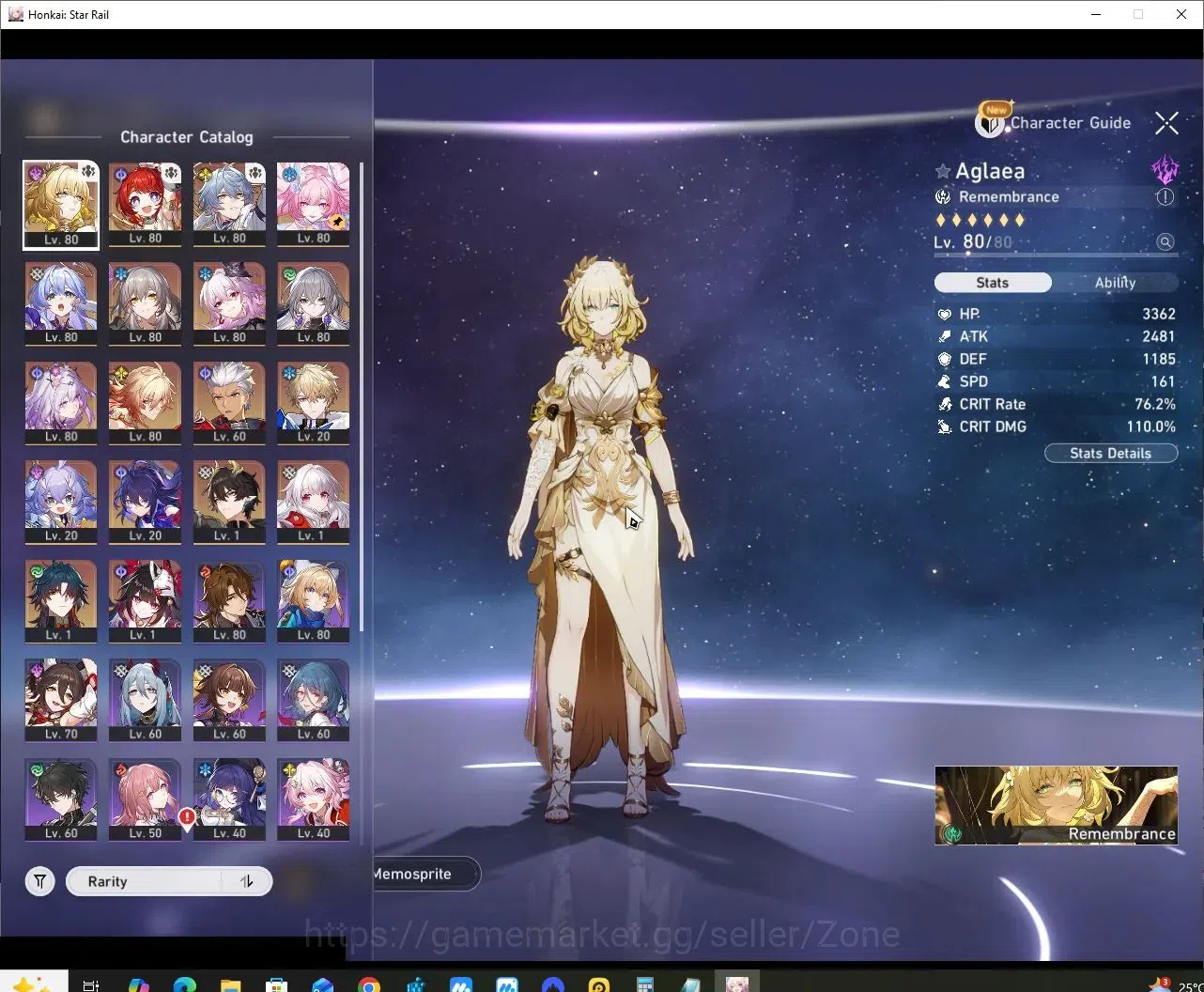 Honkai Star Rail Accounts EU server |TL70|10 Limited|E1 Char|Aglaea+Sign|Tri image 2