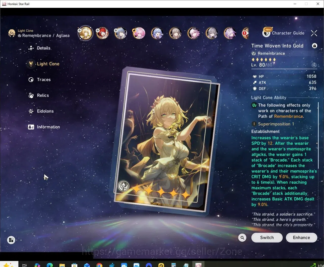 Honkai Star Rail Accounts EU server |TL70|10 Limited|E1 Char|Aglaea+Sign|Tri image 4