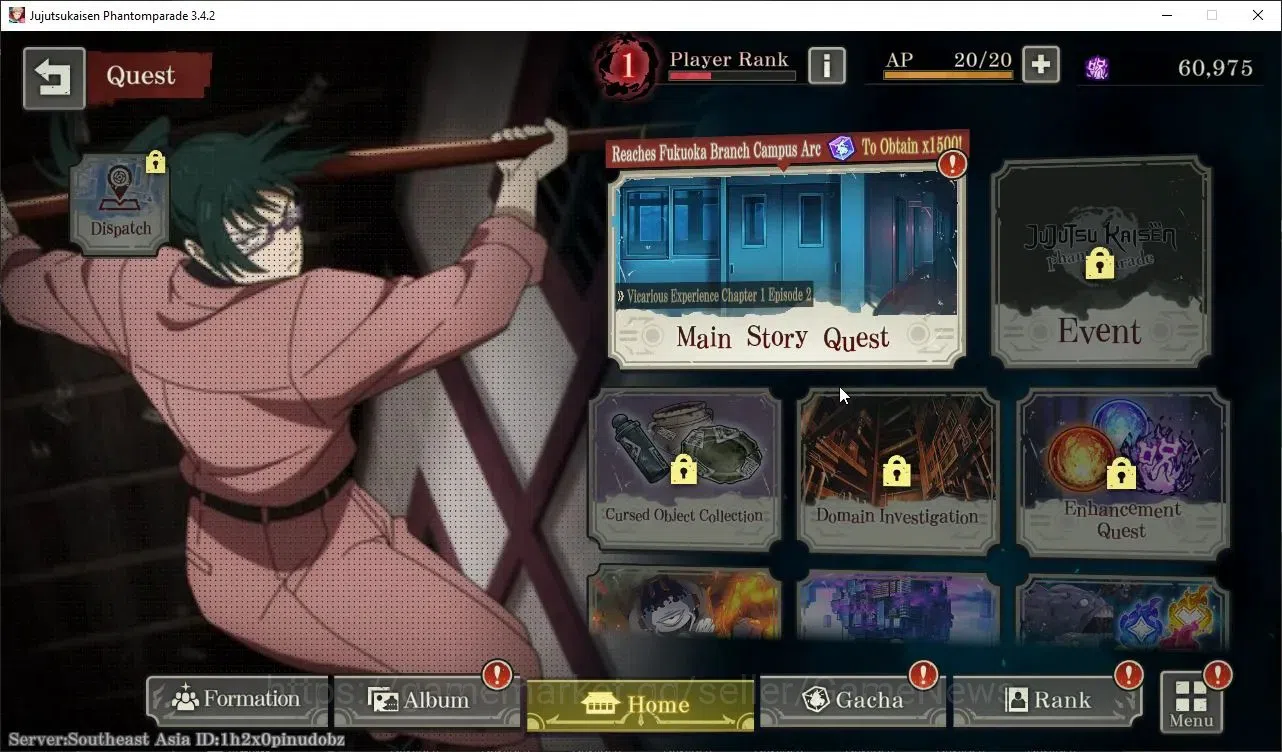 Jujutsu Kaisen: Phantom Parade Accounts SEA |PR 1|4,6K Cube|7 SSR 1 Limited|Within Infinit image 11