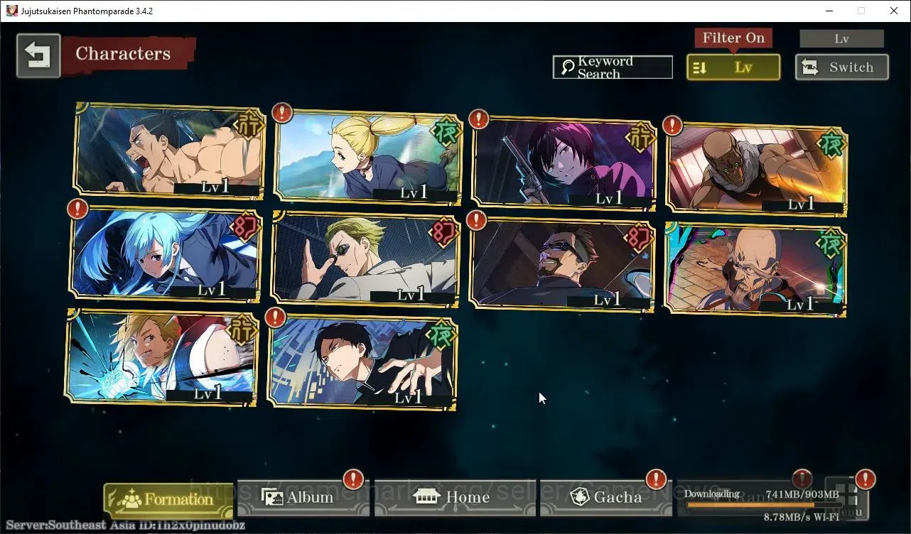 Jujutsu Kaisen: Phantom Parade Accounts SEA |PR 1|4,6K Cube|7 SSR 1 Limited|Within Infinit image 2