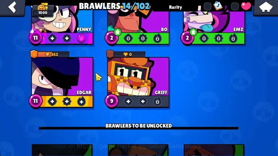 Brawl Stars Accounts 1000 Trophy|4,2K Bling|14 Brawlers 3 Max Lvl [Shel image 10