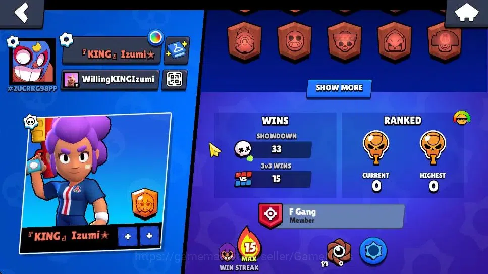 Brawl Stars Accounts 1000 Trophy|4,2K Bling|14 Brawlers 3 Max Lvl [Shel image 3