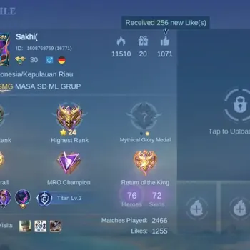 Mobile Legends: Bang Bang Accounts Others H76|S72|Seasoned|NARUTO Vale|Lborn Granger|Blazing Aldous|Epic