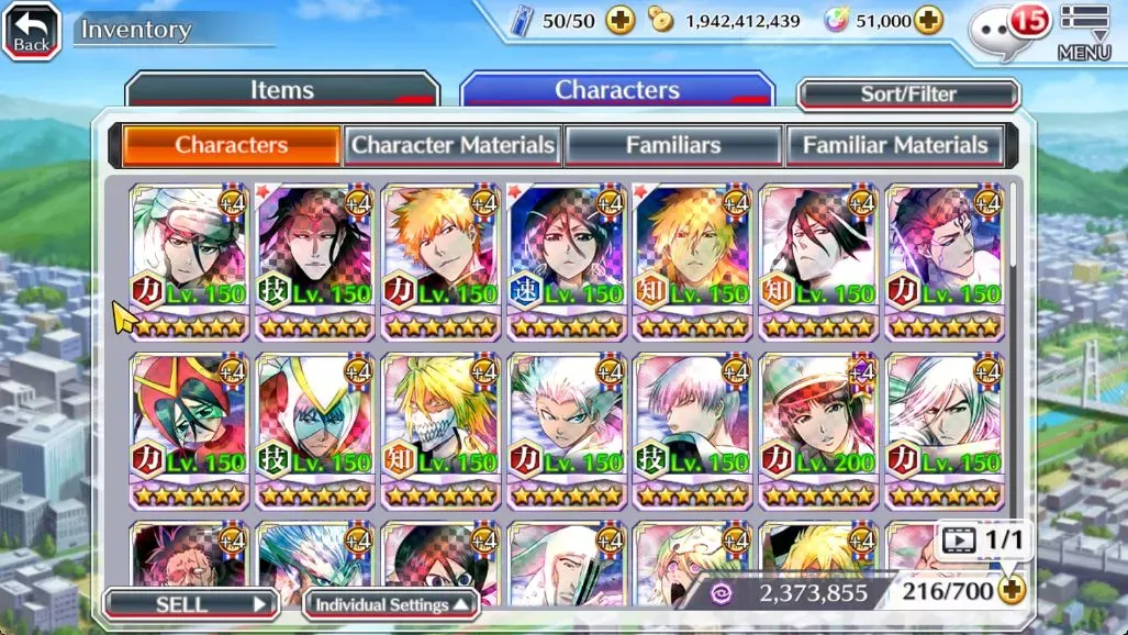 Bleach: Brave Souls Accounts High-End Global|51K Orbs|TYBW26 Rukia,11th Aizen,New Ichigo,10th Rukia,Ichigo,Renewd 1