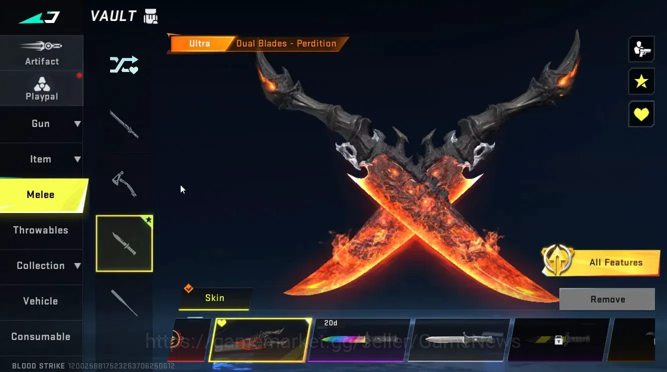 Blood Strike Accounts ASIA|Eternal [Melee Katar-Judgment,DEagle-Scorpius image 9