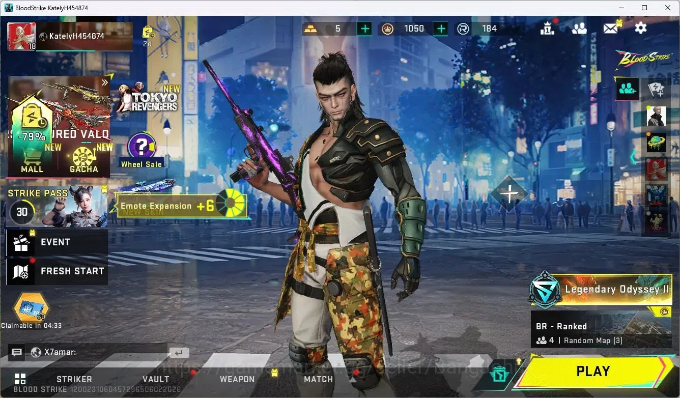 Blood Strike Accounts ASIA | TR JACK | Legendary KAG-6, Uzi | 1 Epic Gun image 1