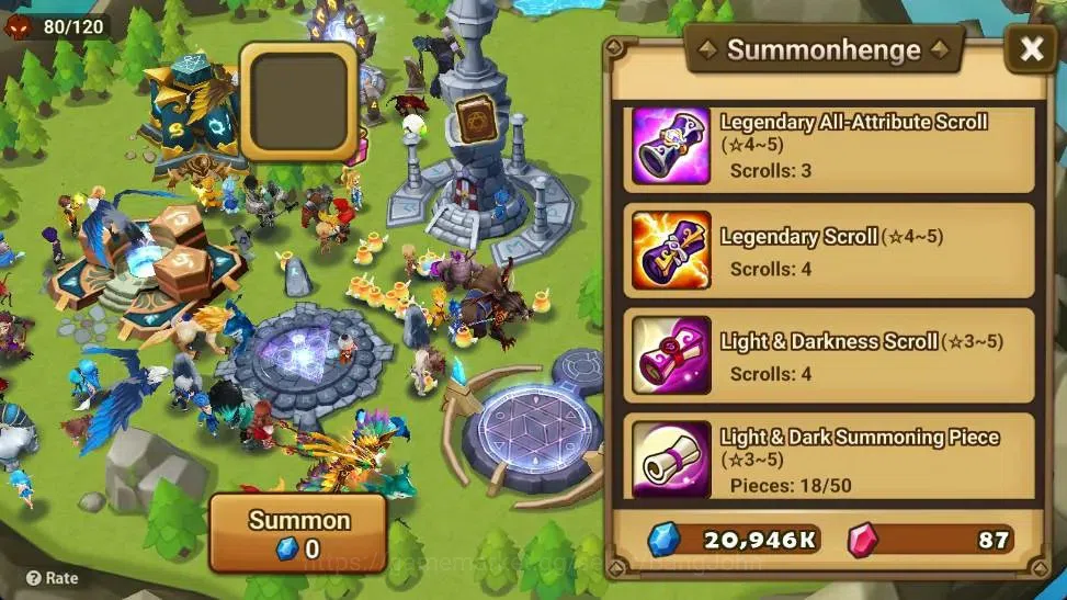 Summoners War: Sky Arena Accounts Starter GLOBAL | NB 5 TESHAR,Starter Gacha 115 12Y+160 11Y Scrool, 3 Legendary All 4