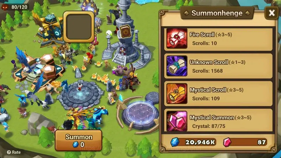 Summoners War: Sky Arena Accounts Starter GLOBAL | NB 5 TESHAR,Starter Gacha 115 12Y+160 11Y Scrool, 3 Legendary All 5