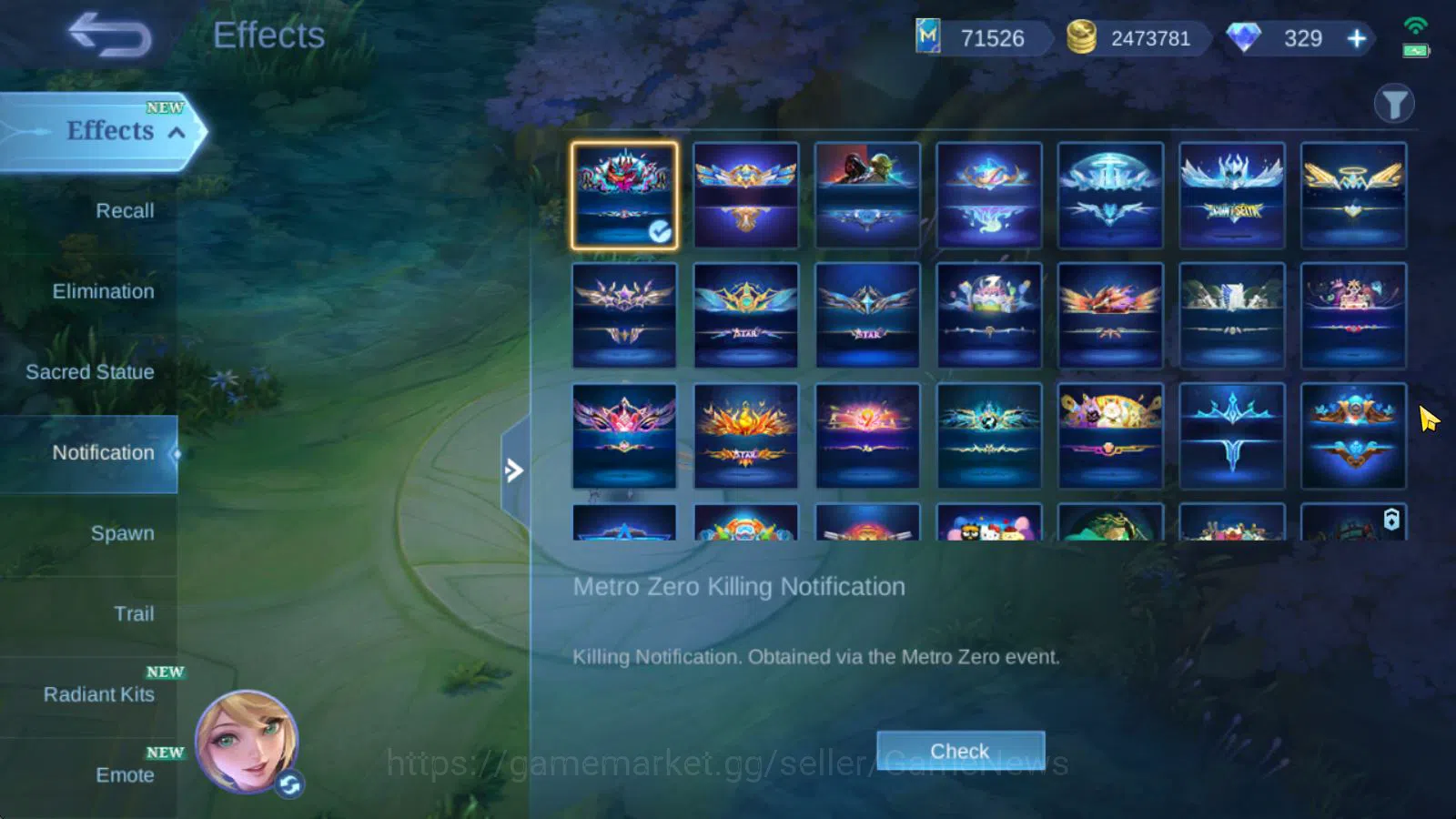 Mobile Legends: Bang Bang Accounts Hero 131|Skin 610|Legend Alu,Franco|Akai Panda,Iri image 12
