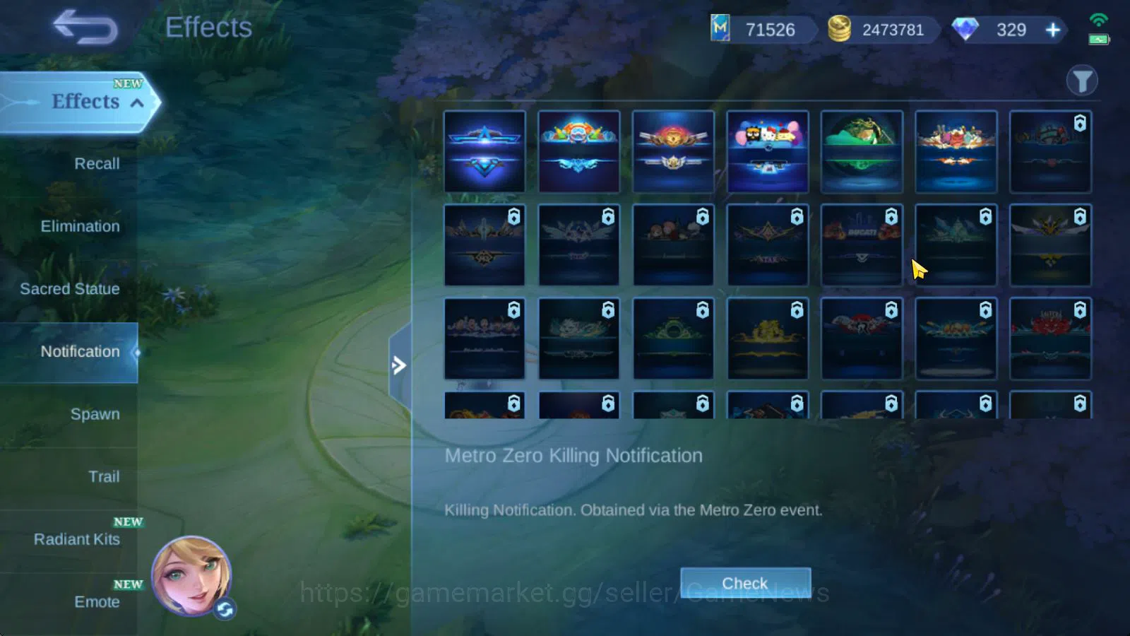 Mobile Legends: Bang Bang Accounts Hero 131|Skin 610|Legend Alu,Franco|Akai Panda,Iri image 13