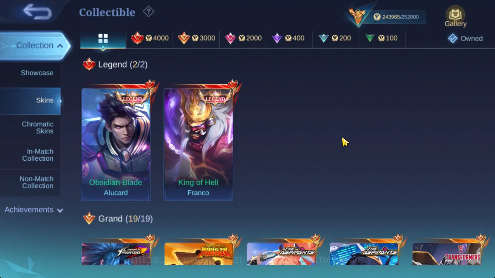 Mobile Legends: Bang Bang Accounts Hero 131|Skin 610|Legend Alu,Franco|Akai Panda,Iri image 20
