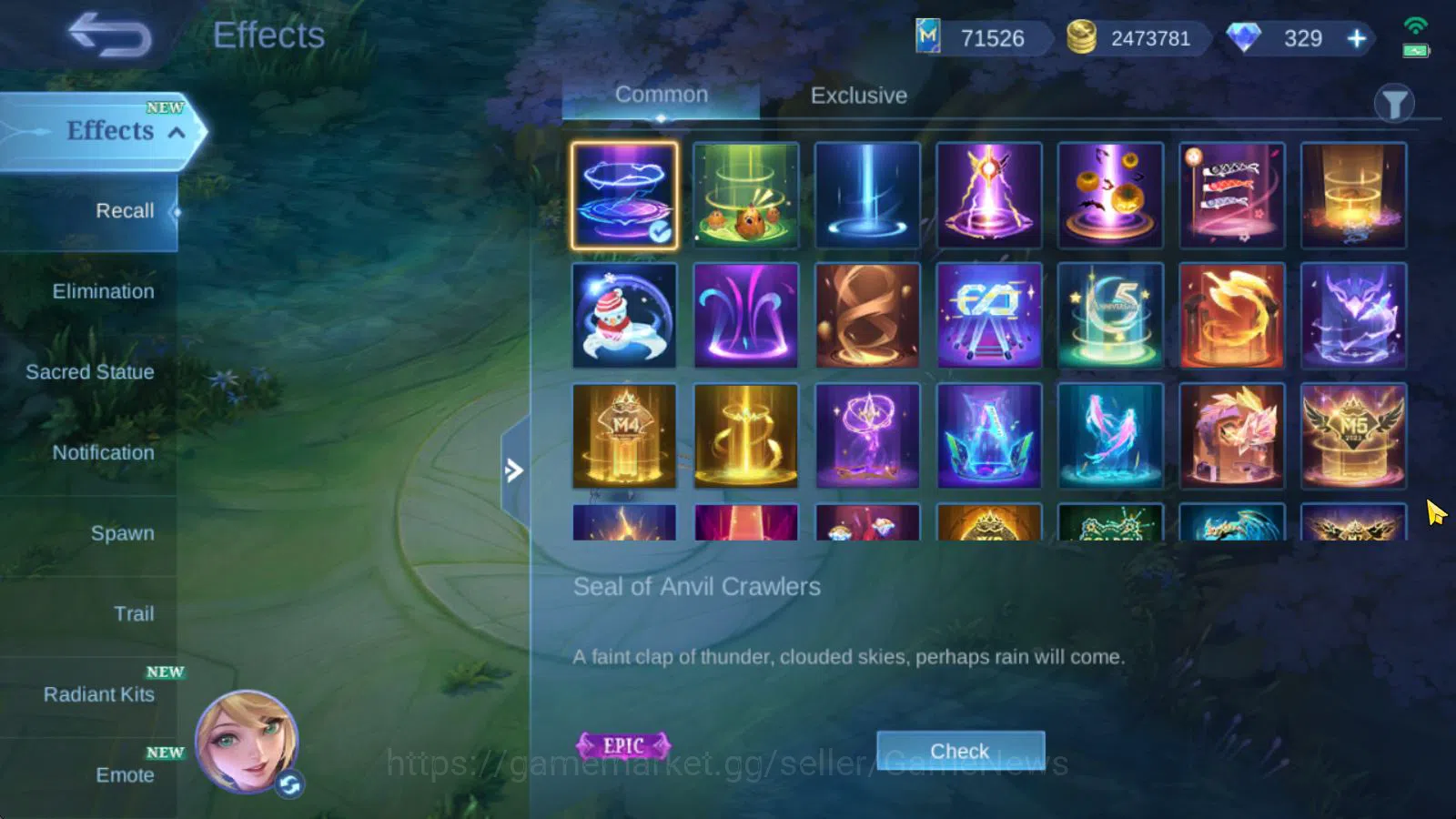 Mobile Legends: Bang Bang Accounts Hero 131|Skin 610|Legend Alu,Franco|Akai Panda,Iri image 7