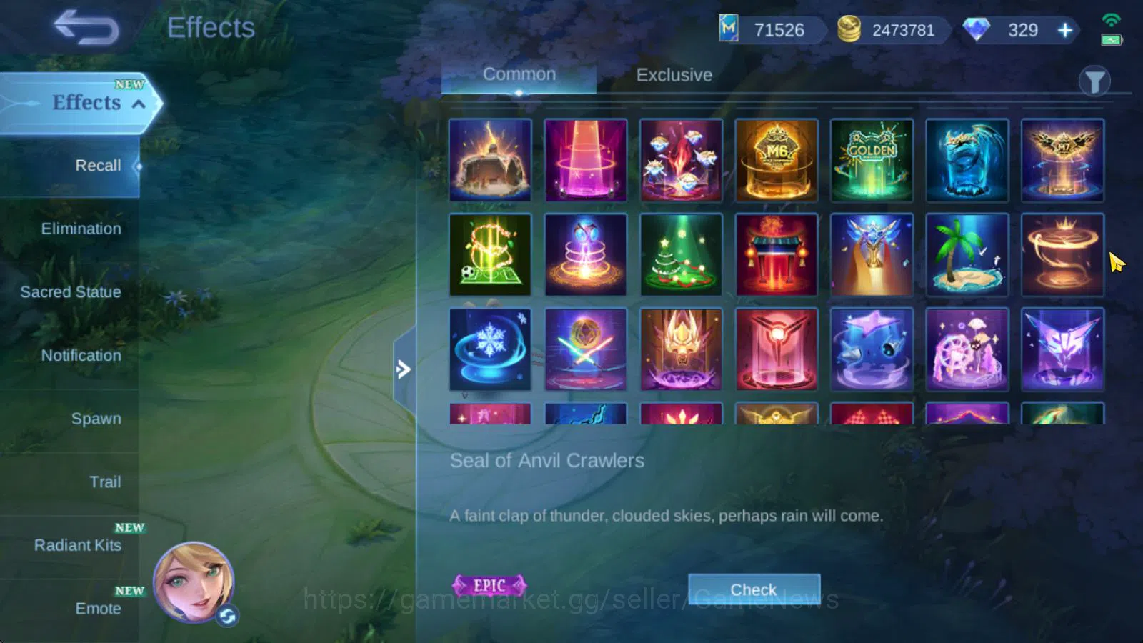 Mobile Legends: Bang Bang Accounts Hero 131|Skin 610|Legend Alu,Franco|Akai Panda,Iri image 8