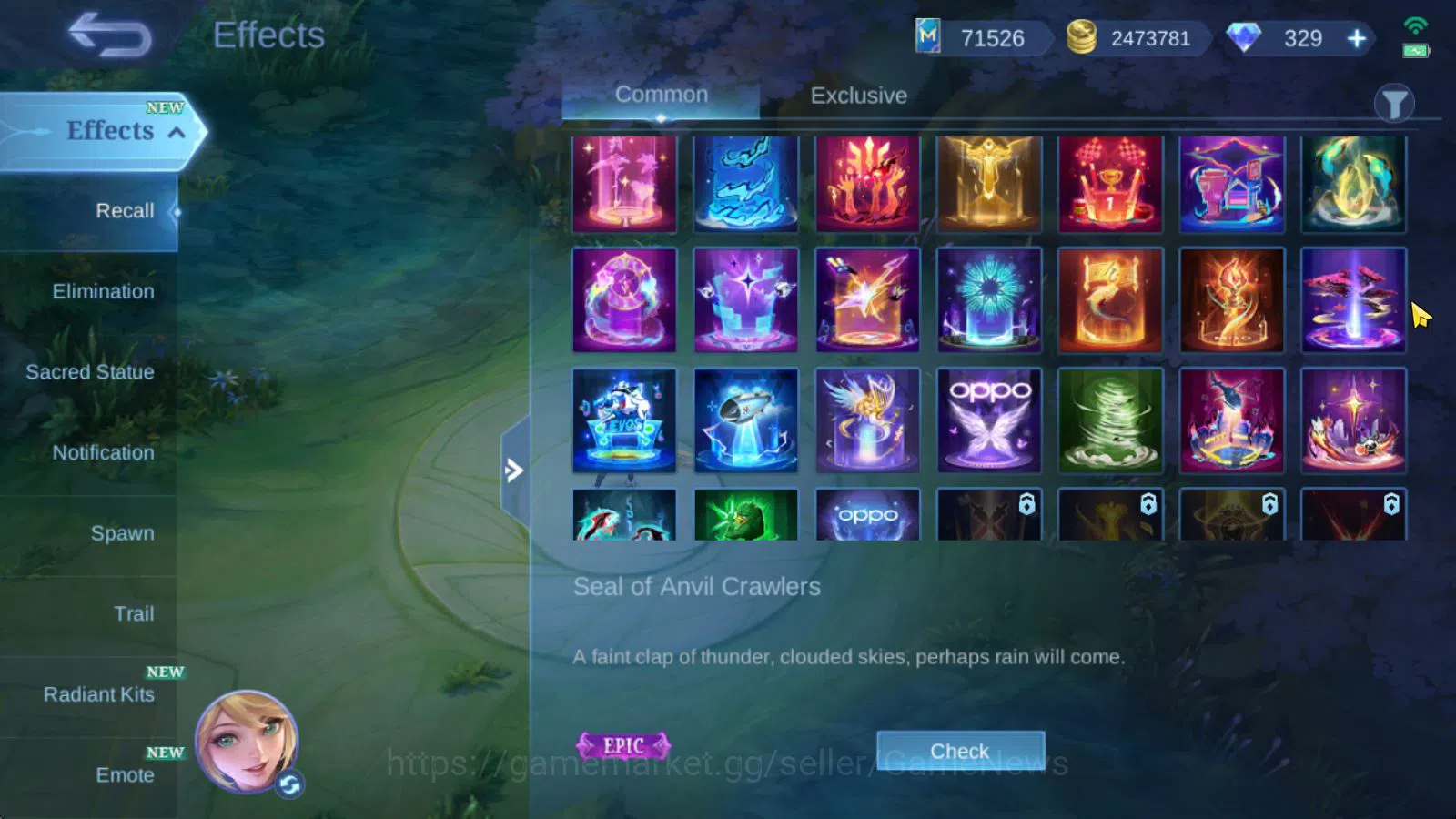 Mobile Legends: Bang Bang Accounts Hero 131|Skin 610|Legend Alu,Franco|Akai Panda,Iri image 9