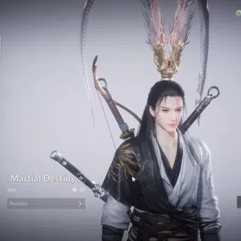 Where Winds Meet Accounts Server Time | Limit Martial Destiny Hat/Head Band WuKong | LVL 5 Starter | MC Male | Check SS