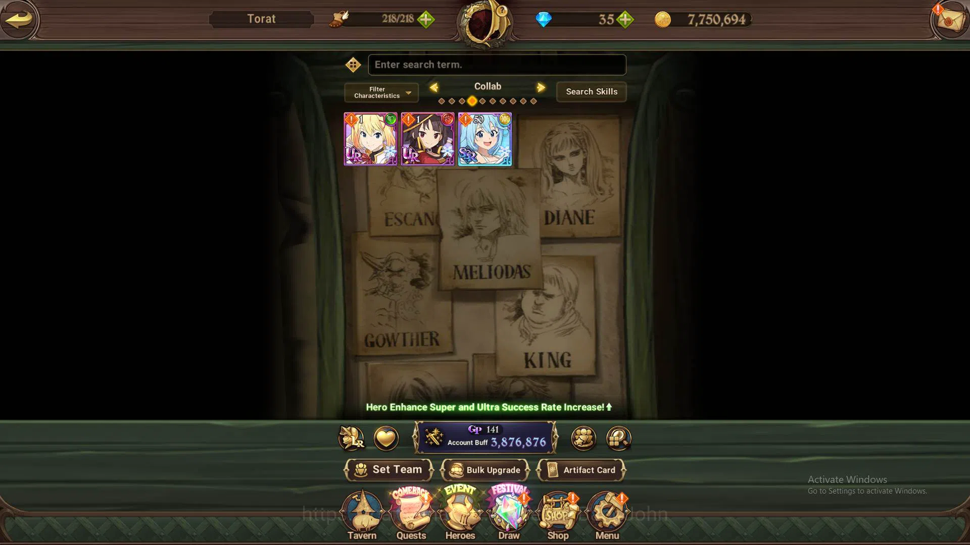 The Seven Deadly Sins: Grand Cross Accounts Others GLOBAL|3.8m CC|2LR Brunhild,Elizabeth|Collab 11