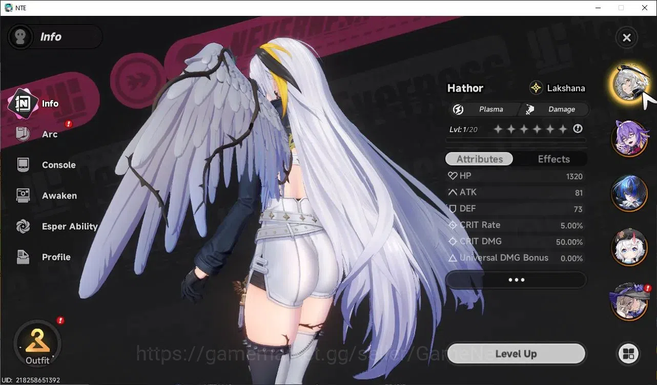 Neverness to Everness Accounts Global EU |HL 3| 5 SSR Jiuyuan A1, Sakiri, Daffodi image 5