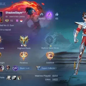 Mobile Legends: Bang Bang Accounts Collector Global|Skin 186|Expert|Collector Natalia,PACE Fanny,Blazing