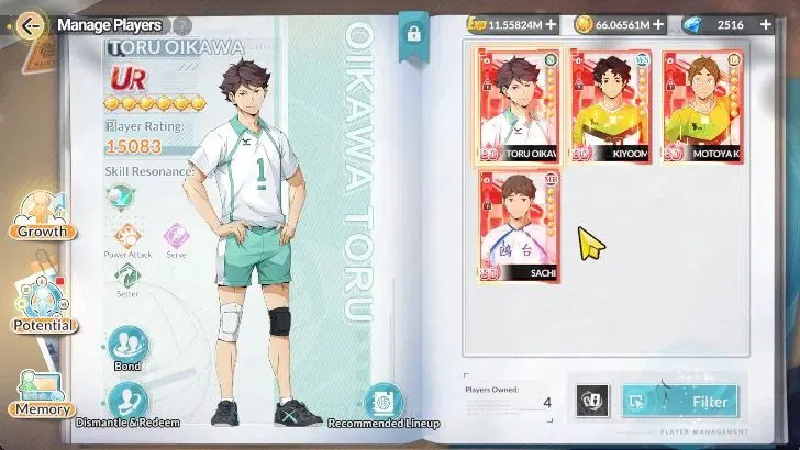 HAIKYU!! FLY HIGH Accounts SEA Lvl 60|4 SP [(Akaashi R2,Kuroo,Bokuto)+Memo,Oi image 4
