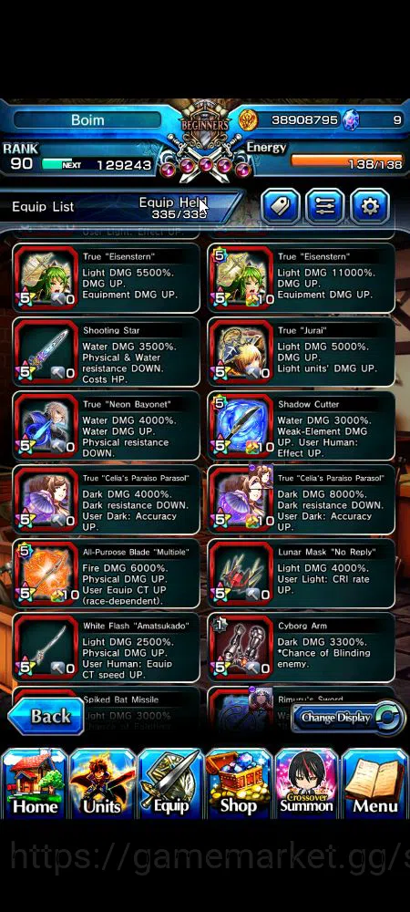 Grand Summoners Accounts Global|Rank 90|23 Ascend+20 TW|[Emiyu,Touma,DL Rim image 12
