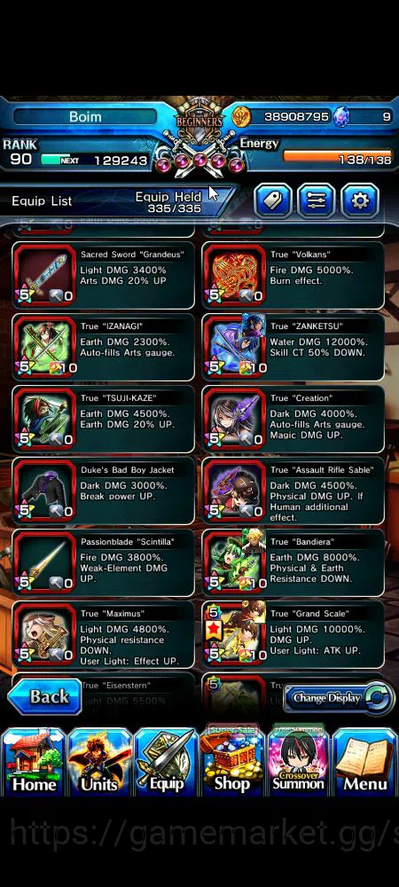 Grand Summoners Accounts Global|Rank 90|23 Ascend+20 TW|[Emiyu,Touma,DL Rim image 13