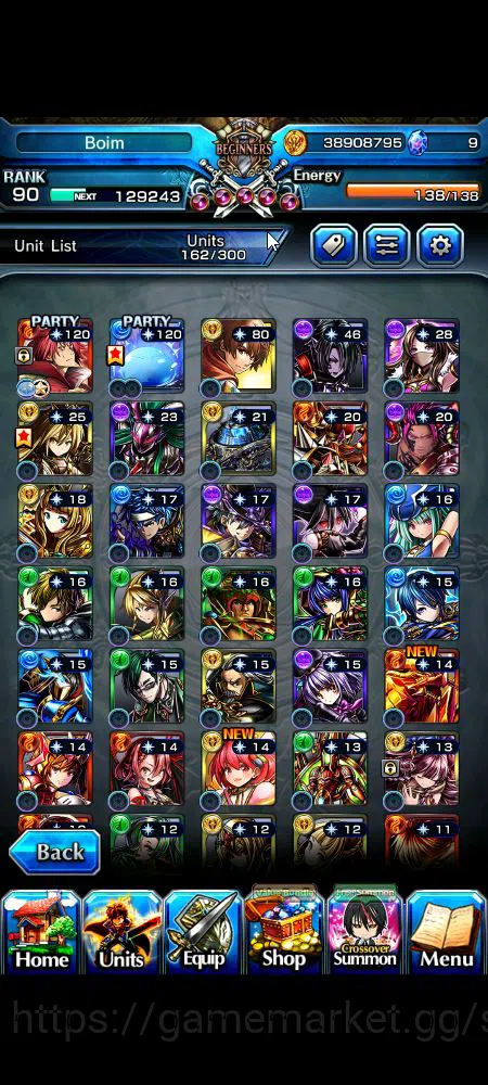 Grand Summoners Accounts Global|Rank 90|23 Ascend+20 TW|[Emiyu,Touma,DL Rim image 15