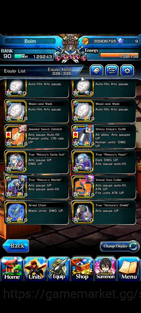 Grand Summoners Accounts Global|Rank 90|23 Ascend+20 TW|[Emiyu,Touma,DL Rim image 2