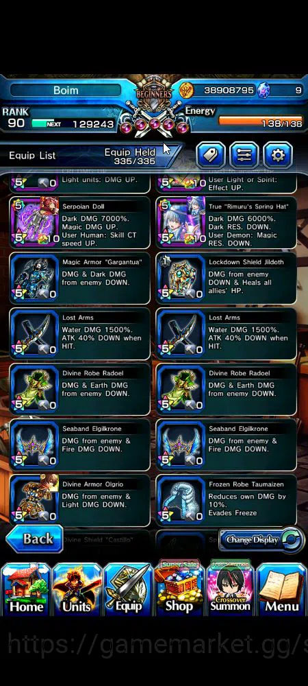 Grand Summoners Accounts Global|Rank 90|23 Ascend+20 TW|[Emiyu,Touma,DL Rim image 6