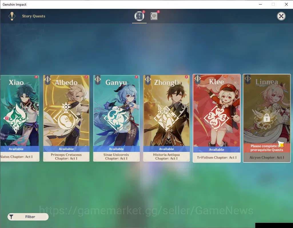 Genshin Impact Accounts Others ASIA|AR 51|Rate On|1 Limited + 3 (*5 Weapon)| Skirk |Amos' Bow,Aquila Favonia,Skyward 18