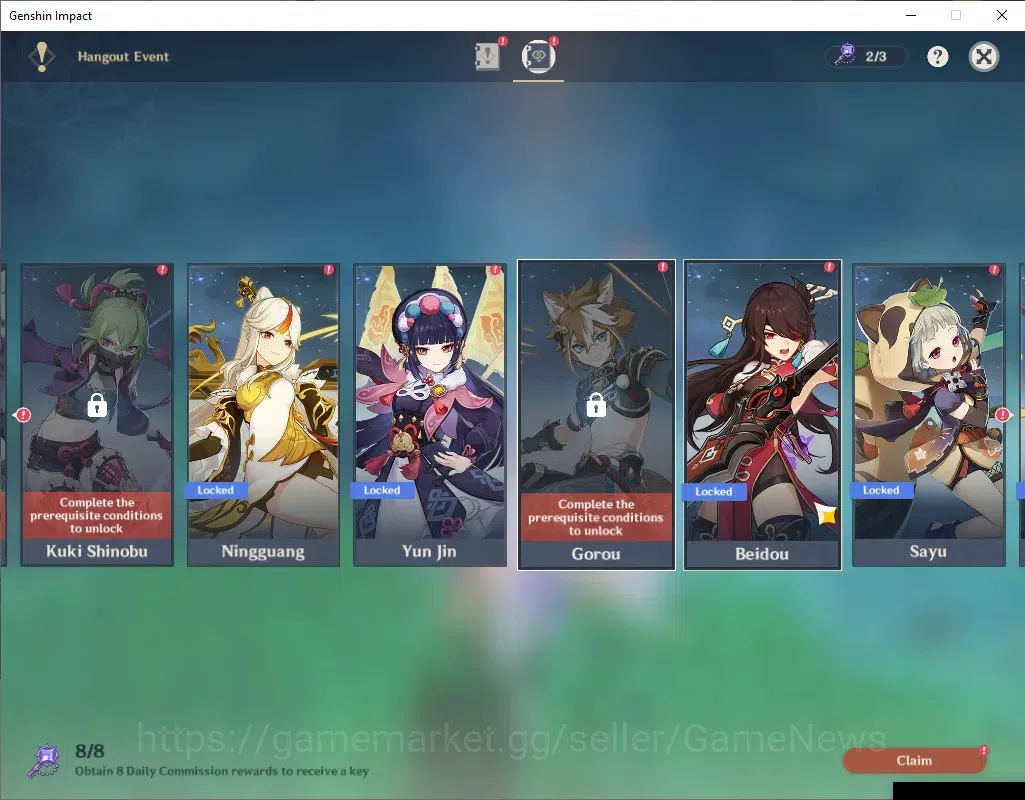 Genshin Impact Accounts Others ASIA|AR 51|Rate On|1 Limited + 3 (*5 Weapon)| Skirk |Amos' Bow,Aquila Favonia,Skyward 19