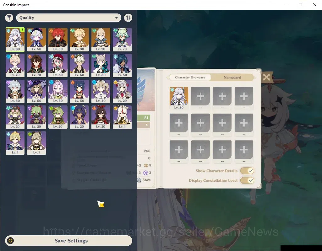 Genshin Impact Accounts Others ASIA|AR 51|Rate On|1 Limited + 3 (*5 Weapon)| Skirk |Amos' Bow,Aquila Favonia,Skyward 2
