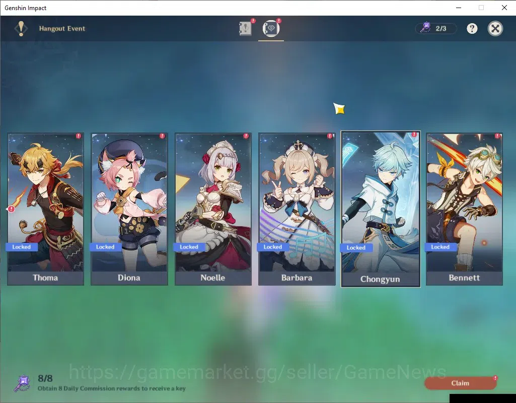 Genshin Impact Accounts Others ASIA|AR 51|Rate On|1 Limited + 3 (*5 Weapon)| Skirk |Amos' Bow,Aquila Favonia,Skyward 20